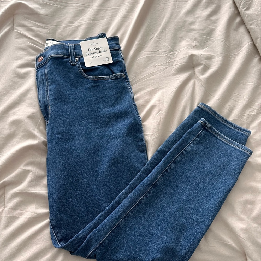 Abercrombie & fitch Blue Super Skinny Jeans